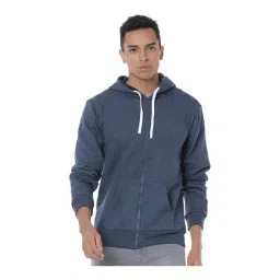 Campus Sutra Blue Hooded Sweatshirt-picture-36