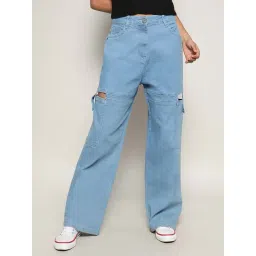 Campus Sutra Blue Regular Fit Jeans-picture-30