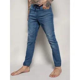 Campus Sutra Blue Regular Fit Jogger Jeans-picture-12