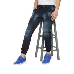 Campus Sutra Blue Slim Fit Lightly Washed Jeans-picture-20
