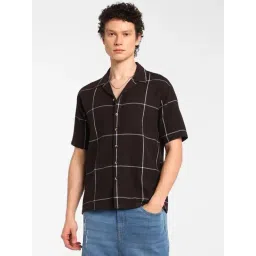 Campus Sutra Brown Regular Fit Checks Shirt-picture-42