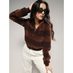 Campus Sutra Brown Regular Fit Jacket-picture-16