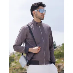 Campus Sutra Brown Regular Fit Jacket-picture-26