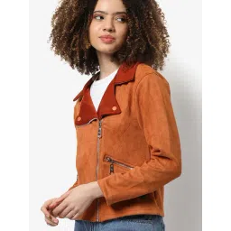 Campus Sutra Brown Regular Fit Jacket-picture-40