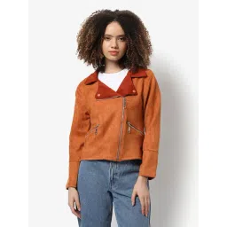 Campus Sutra Brown Regular Fit Jacket-picture-41