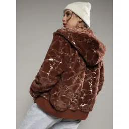 Campus Sutra Brown Regular Fit Jacket image 2