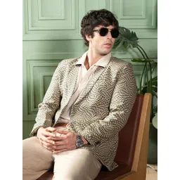 Campus Sutra Checked Notched Lapel Single-Breasted Casual Blazers-picture-23