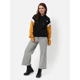 Campus Sutra Colourblocked Cotton Hooded Pullover Sweatshirt-picture-16