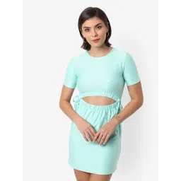 Campus Sutra Green Regular Fit Bodycon Dress-picture-11