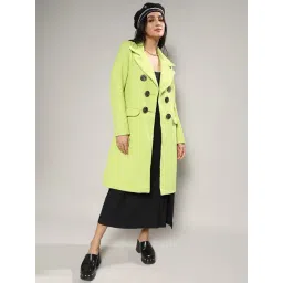 Campus Sutra Green Regular Fit Coat-picture-25