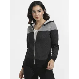 Campus Sutra Grey Cotton Self Pattern Sweatshirt-picture-12