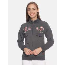 Campus Sutra Grey Full Sleeves Sweatshirt-picture-30