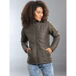 Campus Sutra Grey Quilted Jacket-picture-24