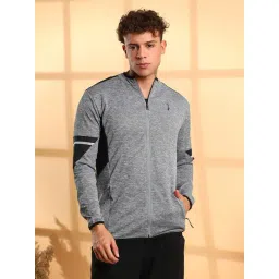 Campus Sutra Grey Regular Fit Colour Block Jacket-picture-47