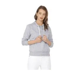 Campus Sutra Grey Relaxed Fit Hoodie-picture-24