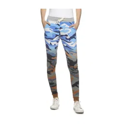 Campus Sutra Light Blue & Brown Camo Print Joggers-picture-16