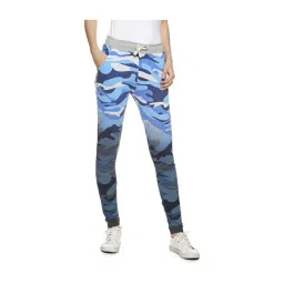 Campus Sutra Light Blue & Charcoal Camo Print Joggers-picture-14