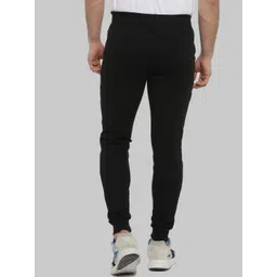 Campus Sutra Men Black Regular Fit Cotton Joggers image 2