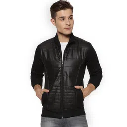 Campus Sutra Men Black Solid Bomber-picture-33