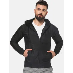 Campus Sutra Men Black Solid Padded Jacket-picture-39