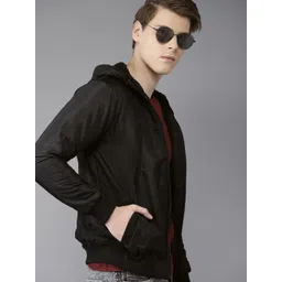 Campus Sutra Men Black Solid Tailored Jacket-picture-24