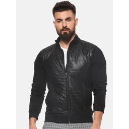 Campus Sutra Men Black Solid Windcheater Sporty Jacket-picture-18