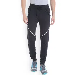 Campus Sutra Men Black Straight Fit Joggers-picture-38