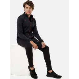 Campus Sutra Men Black Windcheater Sporty Jacket image 5