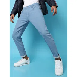 Campus Sutra Men Blue Smart Slim Fit Clean Look Cotton Jeans-picture-14