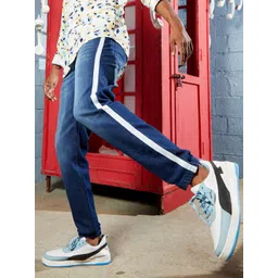 Campus Sutra Men Blue Smart Slim Fit Mid-Rise Heavy Fade Clean Look Cotton Jeans-picture-24