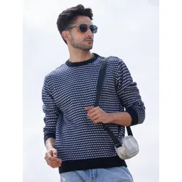 Campus Sutra Men Cable Knit Pullover-picture-17
