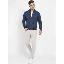 Campus Sutra Men Checked Bomber Jacket-picture-33