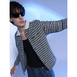 Campus Sutra Men Checked Lightweight Jacket-picture-13