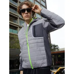 Campus Sutra Men Colourblocked Lightweight Puffer Jacket-picture-23