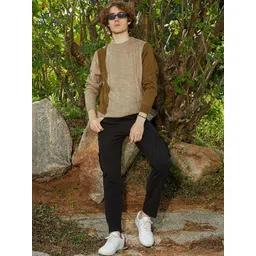 Campus Sutra Men Colourblocked Pullover-picture-34