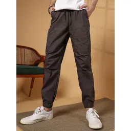 Campus Sutra Men Comfort Mid-Rise Cotton Trousers-picture-10