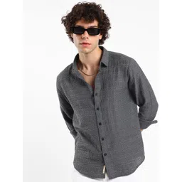 Campus Sutra Men Comfort Opaque Casual Shirt-picture-33