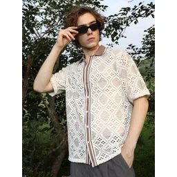 Campus Sutra Men Comfort Opaque Colourblocked Casual Shirt-picture-16