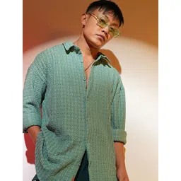 Campus Sutra Men Comfort Opaque Printed Casual Shirt-picture-28