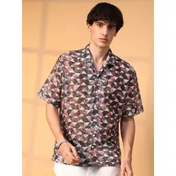 Campus Sutra Men Comfort Opaque Printed Casual Shirt-picture-41