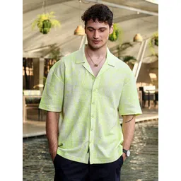 Campus Sutra Men Comfort Opaque Printed Casual Shirt-picture-34