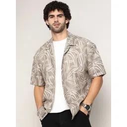 Campus Sutra Men Comfort Opaque Printed Casual Shirt-picture-38