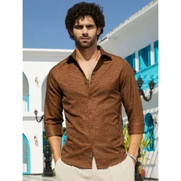 Campus Sutra Men Comfort Opaque Printed Casual Shirt-picture-19