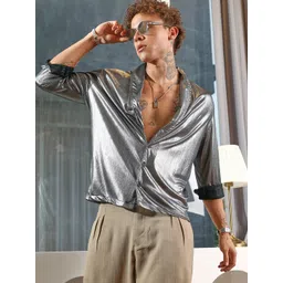 Campus Sutra Men Comfort Opaque Striped Casual Shirt-picture-13