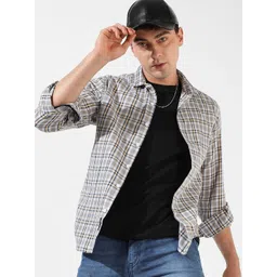 Campus Sutra Men Comfort Regular Fit Checked Spread Collar Cotton Casual Shirt-picture-43