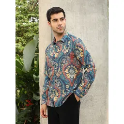 Campus Sutra Men Comfort Regular Fit Floral Printed Casual Shirt-picture-28