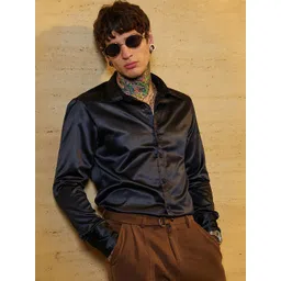 Campus Sutra Men Comfort Spread Collar Long Sleeves Slim Fit Casual Shirt-picture-35