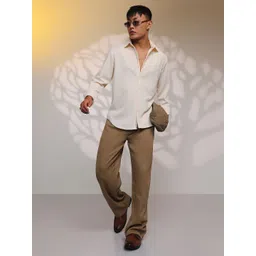 Campus Sutra Men Comfort Textured Opaque Casual Shirt-picture-40