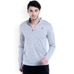 Campus Sutra Men Grey Solid T-shirt-picture-27