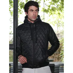 Campus Sutra Men Hooded Solid Lightweight Padded Jacket-picture-41